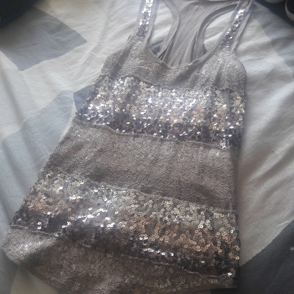 Express sparkle tank top